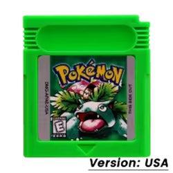 GBC Game Pokemon Series 16 Bit Video Game Cartridge Console Card Red Blue Crystal Golden Green Silver Yellow USA/FRA/ESP/ITA/NOE