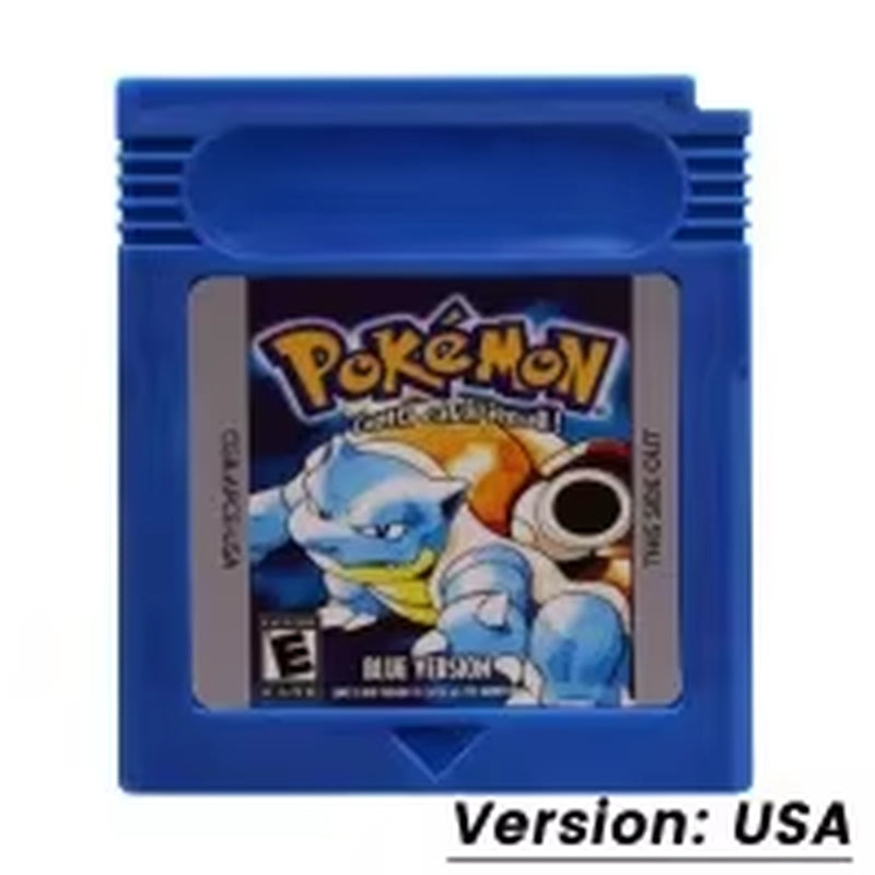 GBC Game Pokemon Series 16 Bit Video Game Cartridge Console Card Red Blue Crystal Golden Green Silver Yellow with Multi-Language