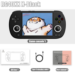 RG40XX H Handheld Game Console 4.0-In 640*480 IPS Screen 3200Mah 64 Bit System with RGB Light Built in 5K+Games RG40XXH