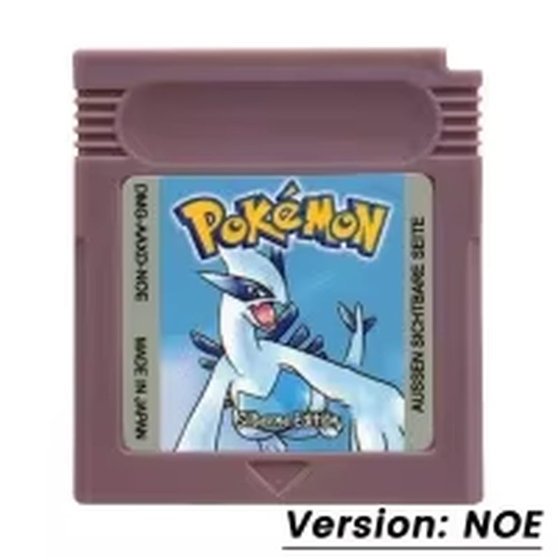 GBC Game Pokemon Series 16 Bit Video Game Cartridge Console Card Red Blue Crystal Golden Green Silver Yellow with Multi-Language