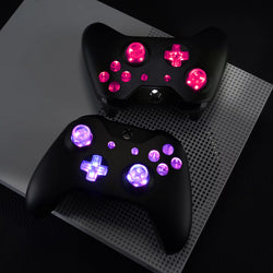 Multi-Colors Luminated (DTF) LED Kit for Xbox One Standard Xbox One S / X Controller, D-Pad Thumbstick ABXY Buttons