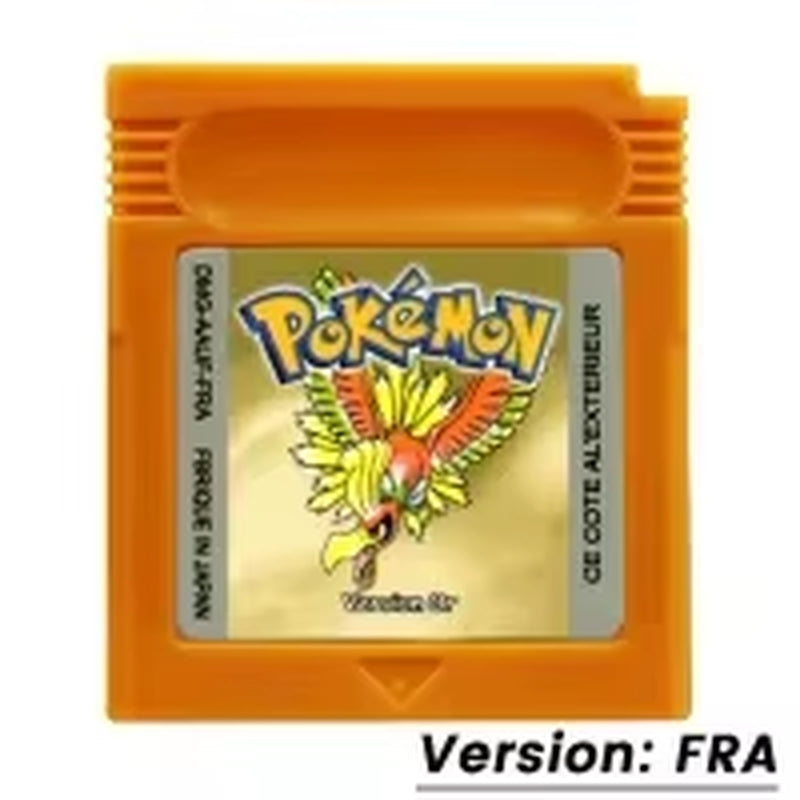 GBC Game Pokemon Series 16 Bit Video Game Cartridge Console Card Red Blue Crystal Golden Green Silver Yellow with Multi-Language