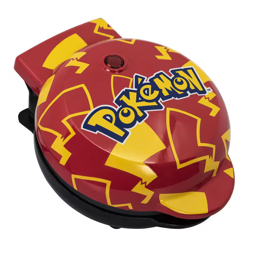 Pokemon 'Pikachu' Red and Yellow Mini American Waffle Maker