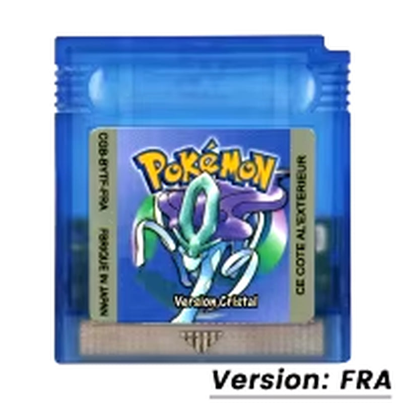 GBC Game Pokemon Series 16 Bit Video Game Cartridge Console Card Red Blue Crystal Golden Green Silver Yellow USA/FRA/ESP/ITA/NOE