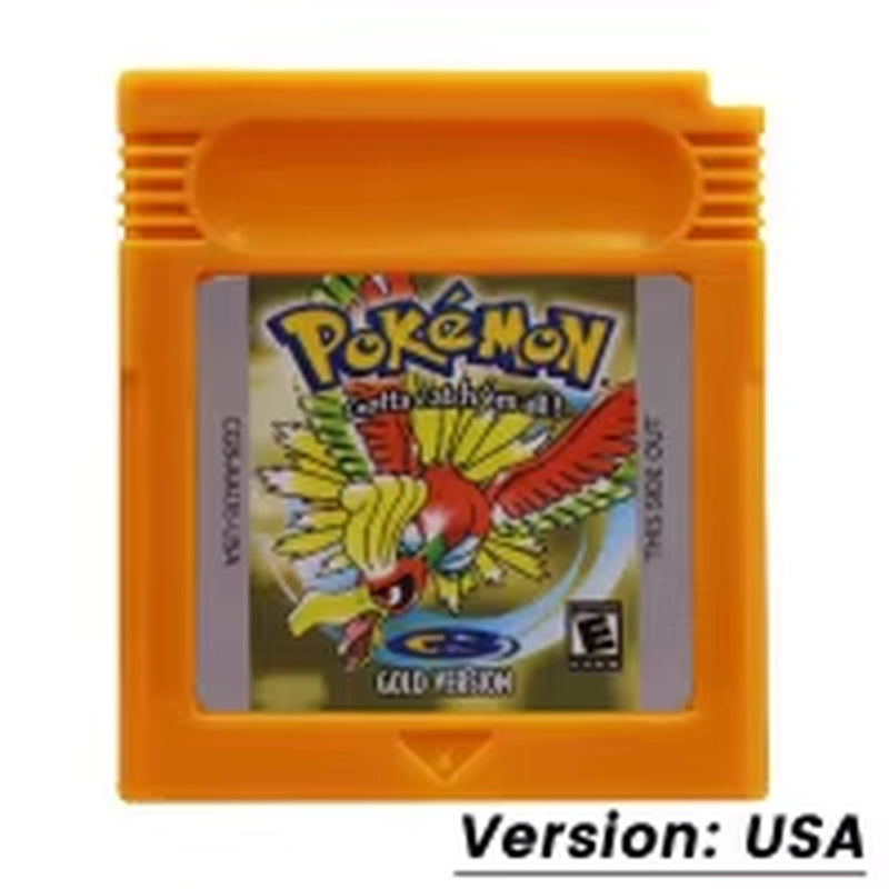 GBC Game Pokemon Series 16 Bit Video Game Cartridge Console Card Red Blue Crystal Golden Green Silver Yellow USA/FRA/ESP/ITA/NOE