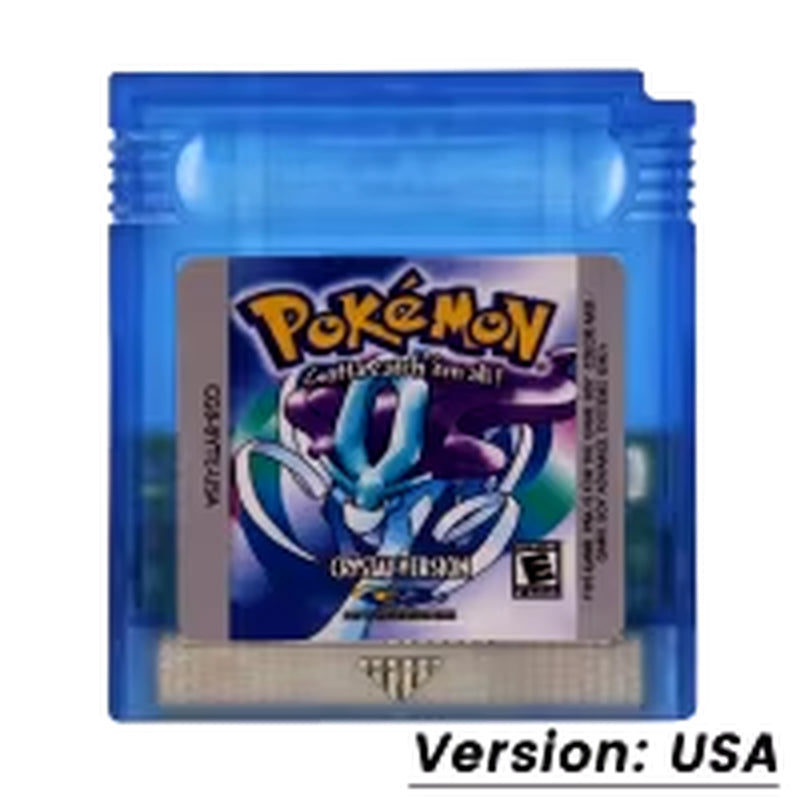 GBC Game Pokemon Series 16 Bit Video Game Cartridge Console Card Red Blue Crystal Golden Green Silver Yellow USA/FRA/ESP/ITA/NOE