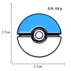 Anime Brooch Pins for Backpack Brooch Pokeball Gengar Meowth Pikachu Squirtle Cute Enamel Pin Kids Gift Accessories