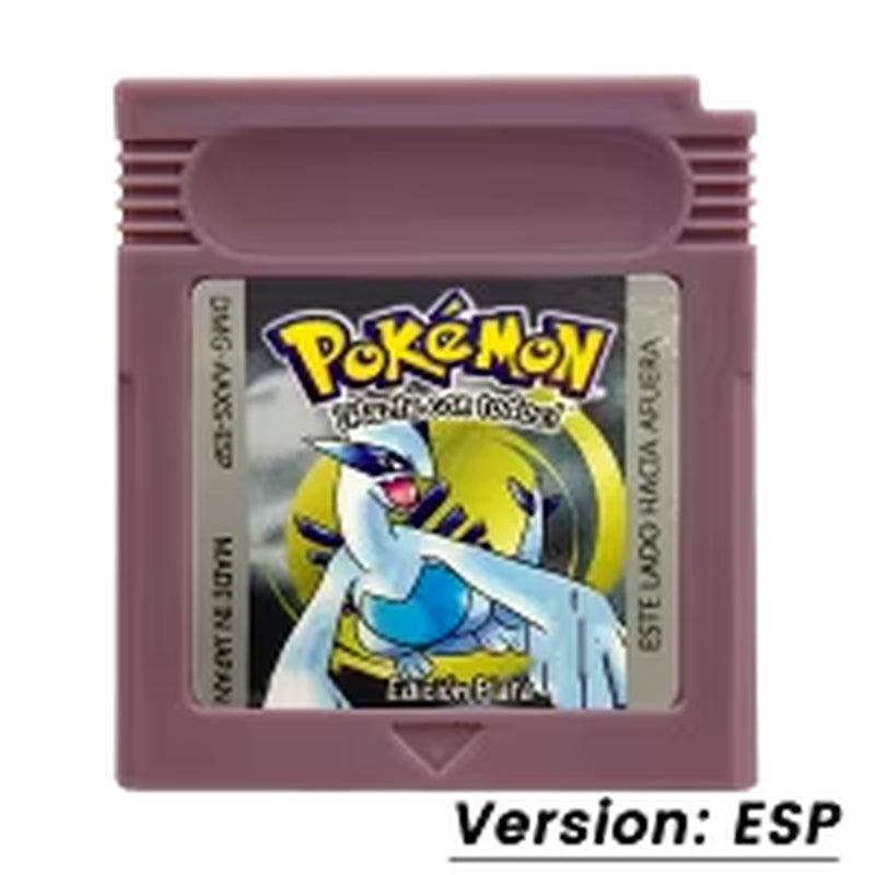 GBC Game Pokemon Series 16 Bit Video Game Cartridge Console Card Red Blue Crystal Golden Green Silver Yellow USA/FRA/ESP/ITA/NOE