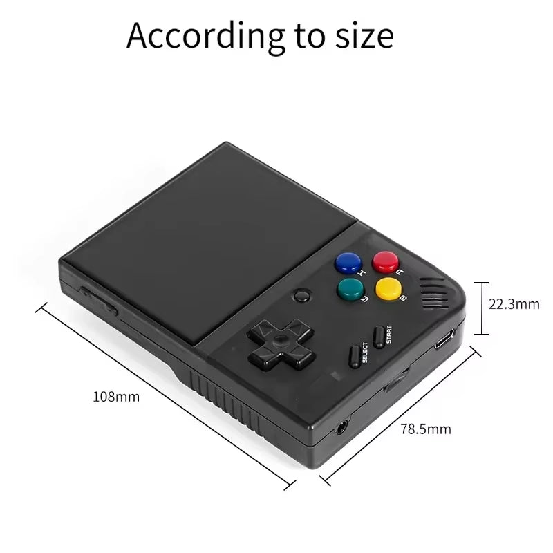 Mini plus Portable Retro Handheld Game Console V2 Mini+ 3.5 Inch IPS Screen Classic Video Game Console Linux System Gift