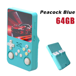 128G Open Source R36S Retro Handheld Video Game Console Linux System 3.5 Inch IPS Screen Portable Pocket Video Player 64GB Games