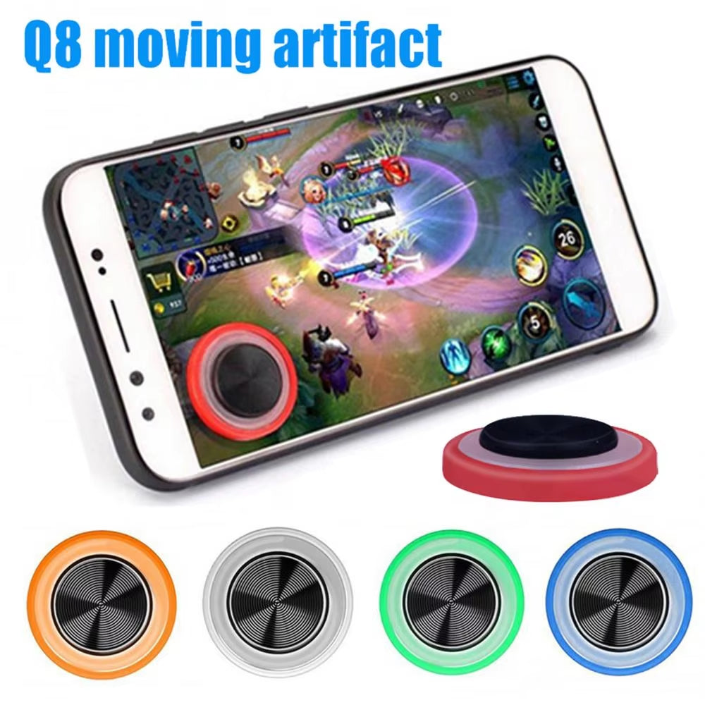 Q8 Mini Mobile Phone Tablet Game Sucker Joystick Rocker Sucker Controller Joypad Button Controller Suction Cup