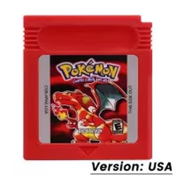 GBC Game Pokemon Series 16 Bit Video Game Cartridge Console Card Red Blue Crystal Golden Green Silver Yellow with Multi-Language