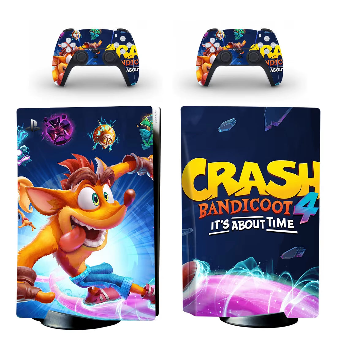 Crash Bandicoot N Sane Trilogy PS5 Disc Skin Sticker Protector Decal Cover for Console Controller PS5 Disk Skin Sticker Vinyl