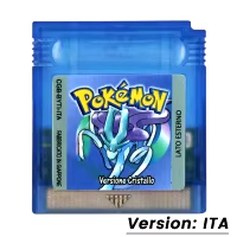 GBC Game Pokemon Series 16 Bit Video Game Cartridge Console Card Red Blue Crystal Golden Green Silver Yellow USA/FRA/ESP/ITA/NOE