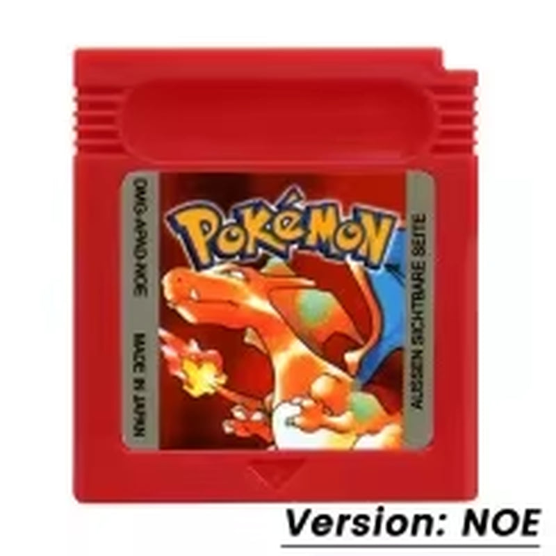 GBC Game Pokemon Series 16 Bit Video Game Cartridge Console Card Red Blue Crystal Golden Green Silver Yellow with Multi-Language