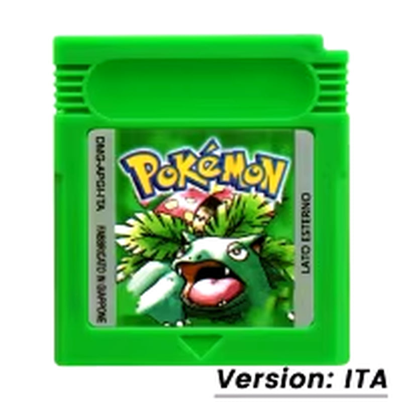 GBC Game Pokemon Series 16 Bit Video Game Cartridge Console Card Red Blue Crystal Golden Green Silver Yellow USA/FRA/ESP/ITA/NOE