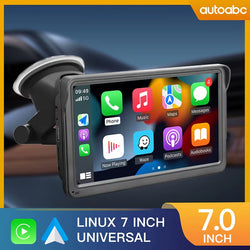 Universal 7-Inch Wireless Carplay Android Car Touch Screen TV Video Player Bluetooth USB Mirror Link with 12-Light Camera