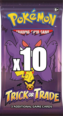 2022 Halloween Trick or Trade LOT of 10 Booster Packs (3 Cards per Pack (Great for Trick or Treating Hand Outs!))