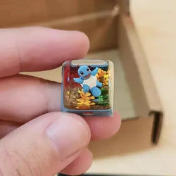 Gengar Pikachu Charizard Eevee Custom Resin Micro Transparent Key Cap Mechanical Creative Single Computer Keyboard Cap