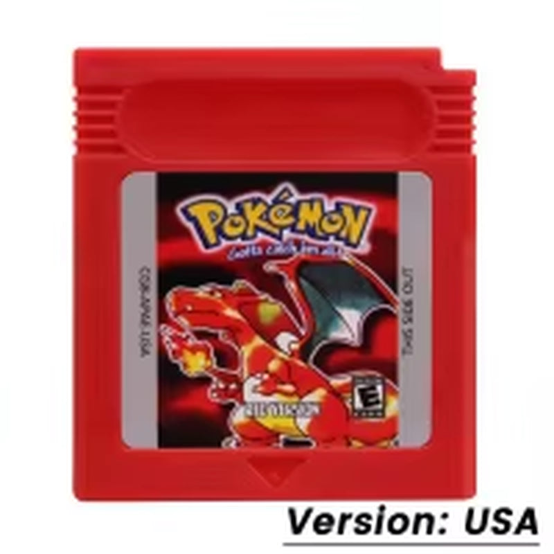 GBC Game Pokemon Series 16 Bit Video Game Cartridge Console Card Red Blue Crystal Golden Green Silver Yellow USA/FRA/ESP/ITA/NOE