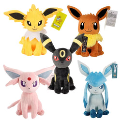 20-25Cm Original Pokemon Plush Toys Cartoon Eevee Espeon Umbreon Jolteon Animal Stuffed Plush Toys Doll Kids Birthday Gift