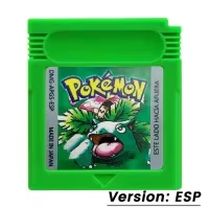 GBC Game Pokemon Series 16 Bit Video Game Cartridge Console Card Red Blue Crystal Golden Green Silver Yellow with Multi-Language